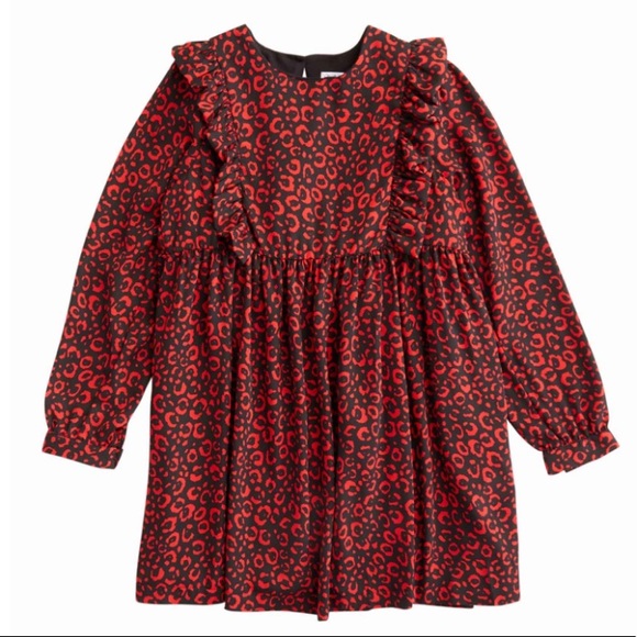 PICCOLA LUDO**Red/Black Kim Ruffle Dress**Size 8,10 $185 - Picture 2 of 4